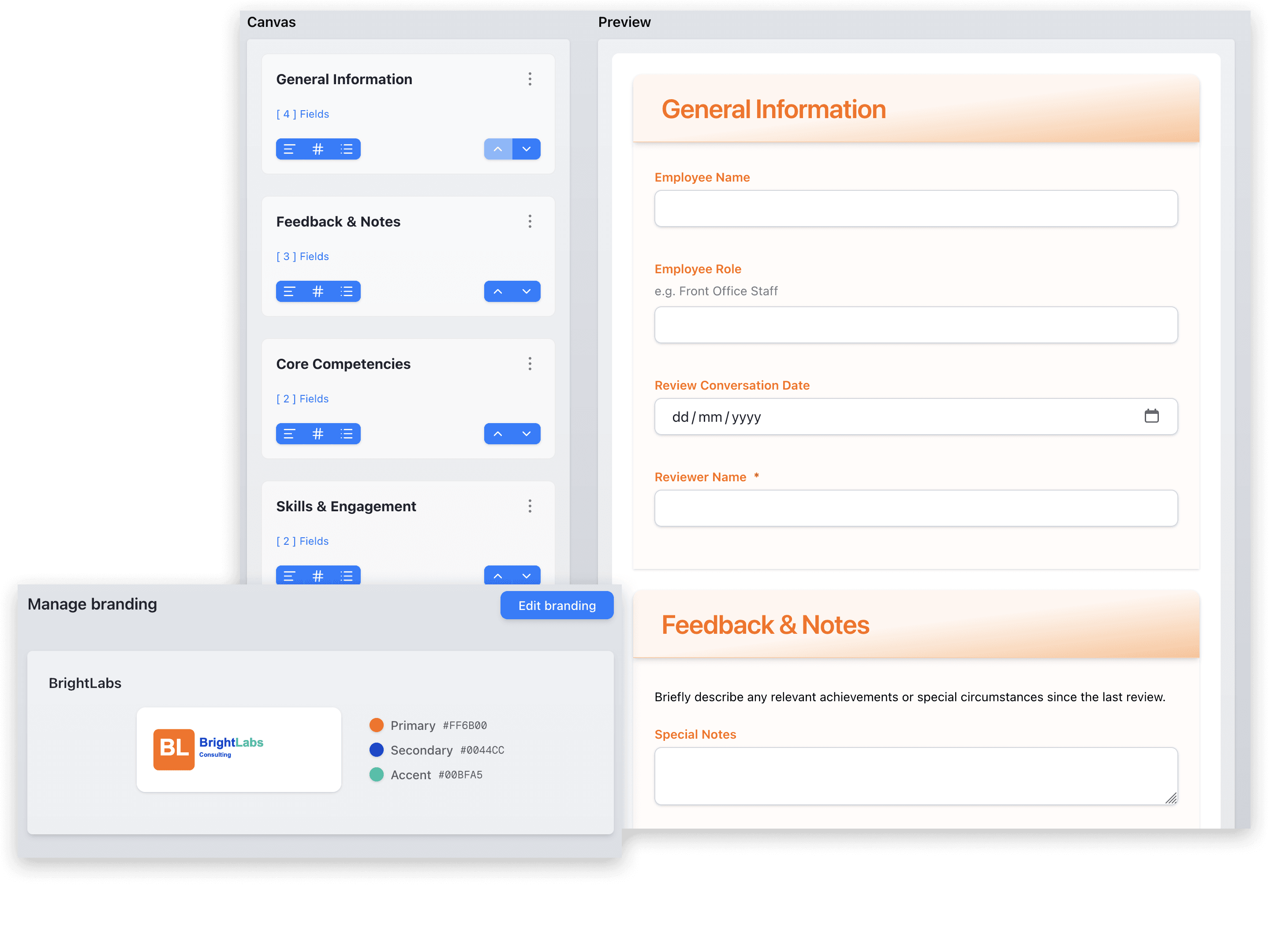 Step 1: Build your form - Application interface showing how to build your form